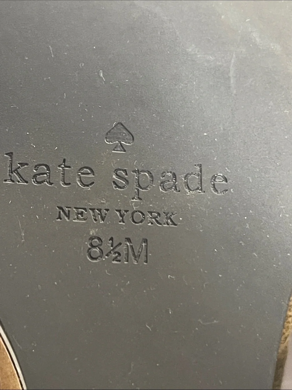kate spade Tan Suede Wedge Ankle Boots with Red Laces Size 8.5
